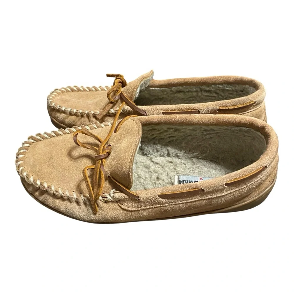 Minnetonka Tan Suede Moccasin Loafers 8
